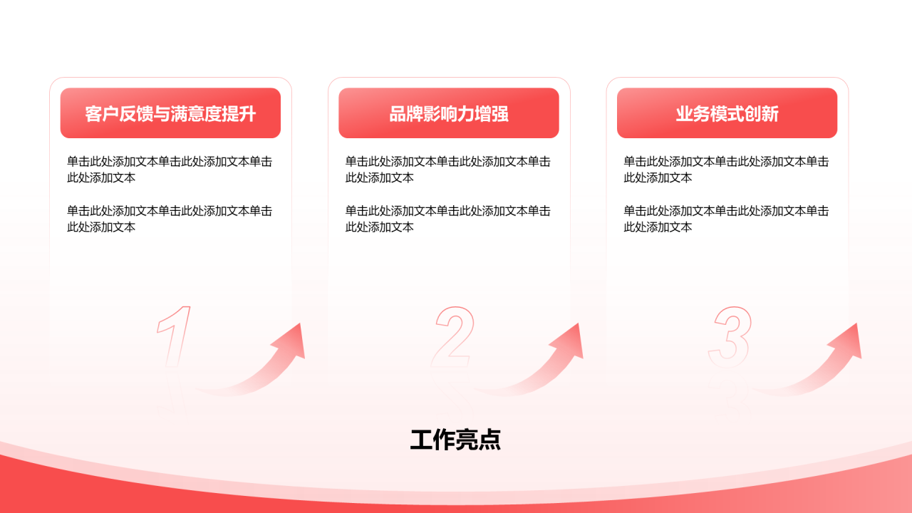 创意风年终总结工作亮点PPT列表