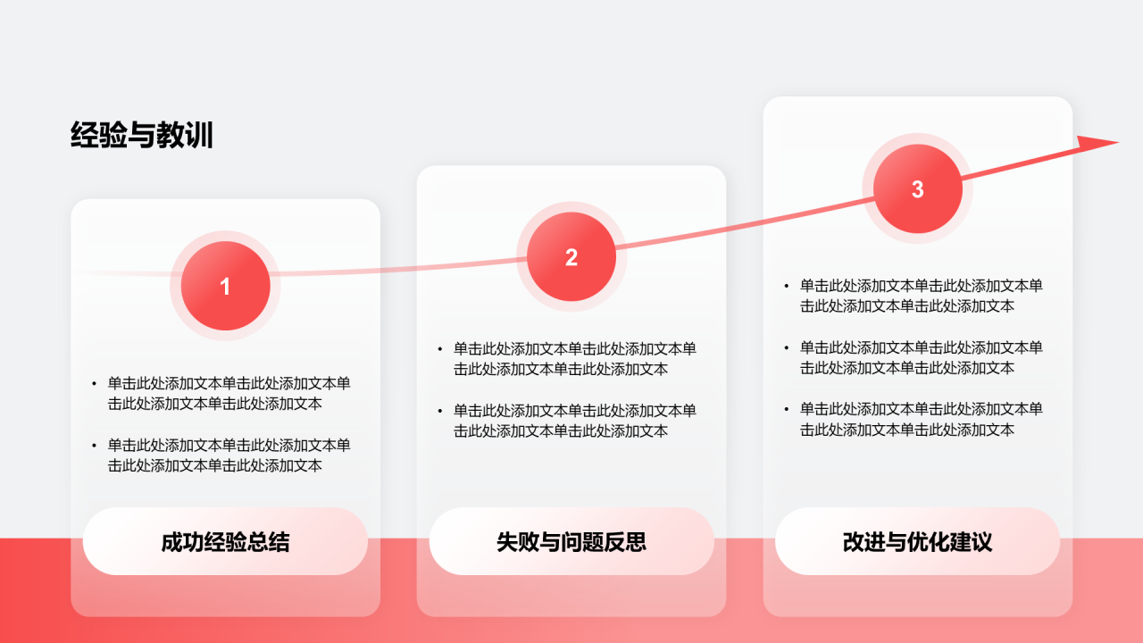 创意风年终总结经验与教训PPT列表