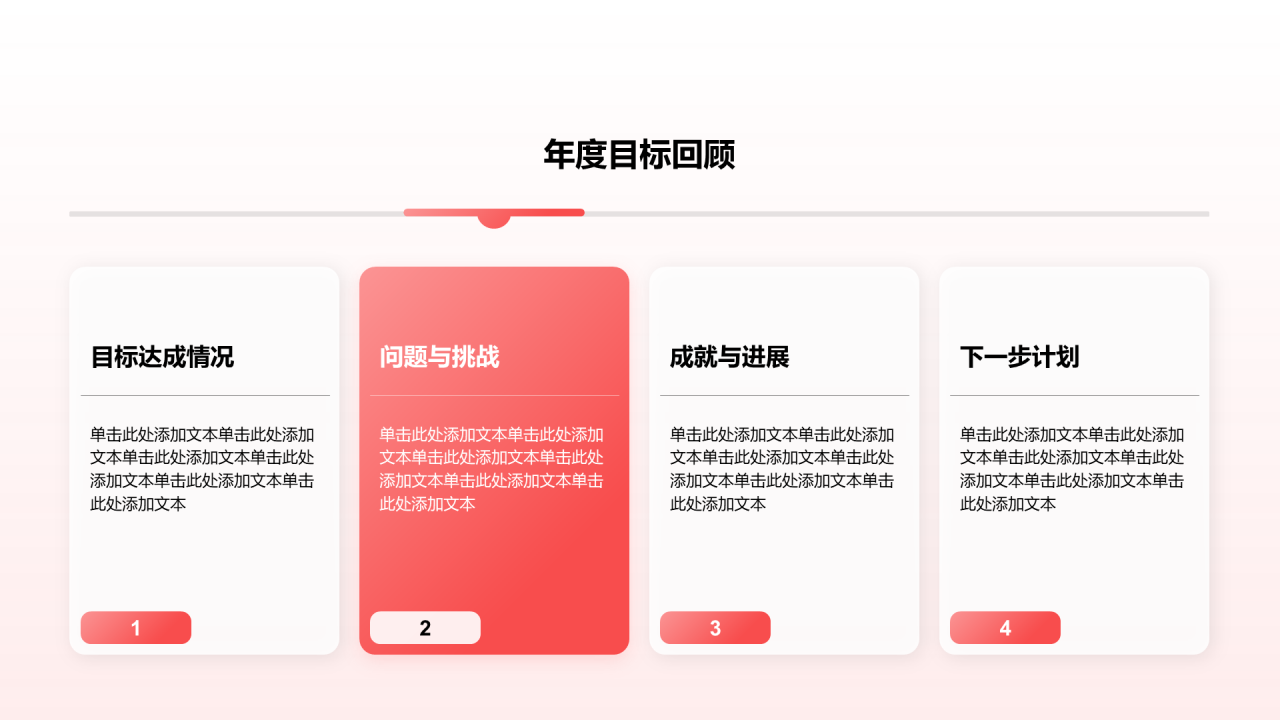 创意风年终总结目标回顾PPT列表