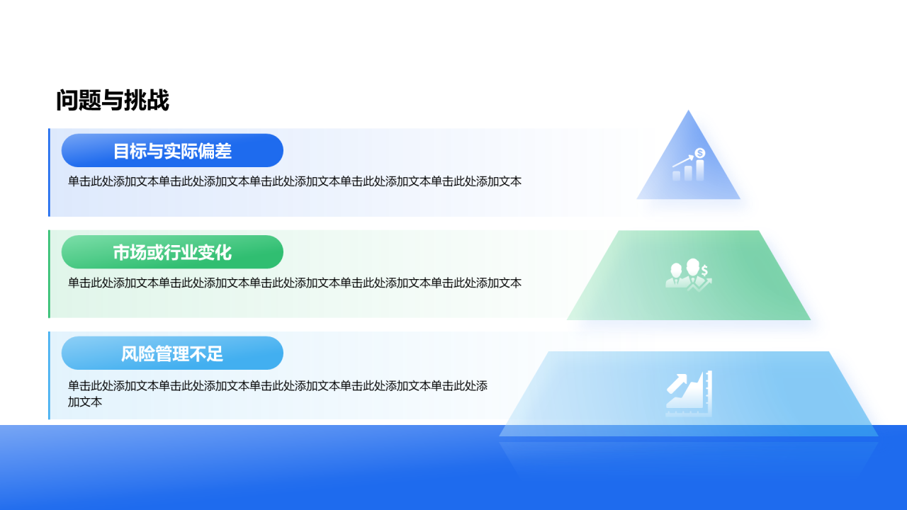 创意风年终总结问题与挑战PPT列表