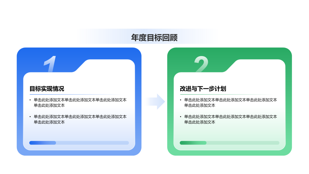 创意风年终总结年度目标回顾PPT列表