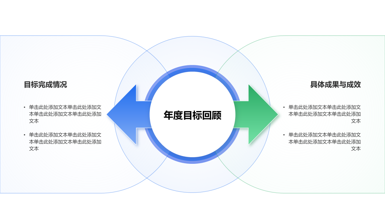 创意风年终总结年度目标回顾PPT列表
