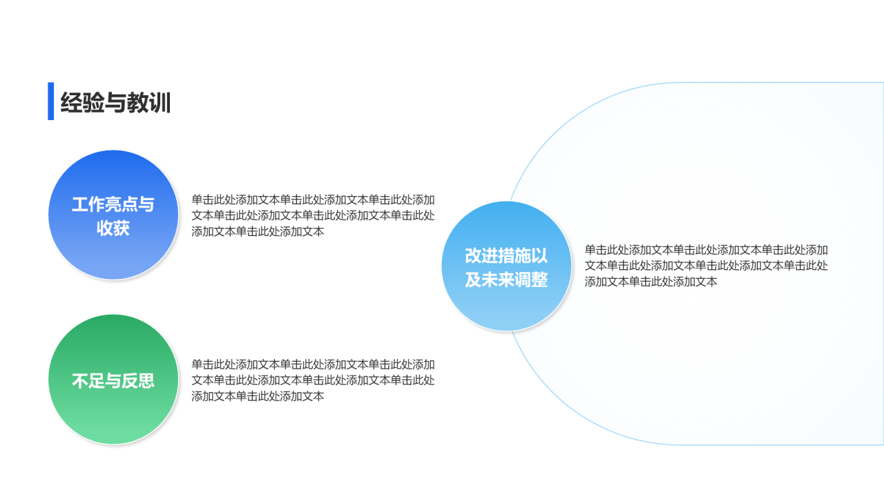 创意风年终总结经验与教训PPT列表