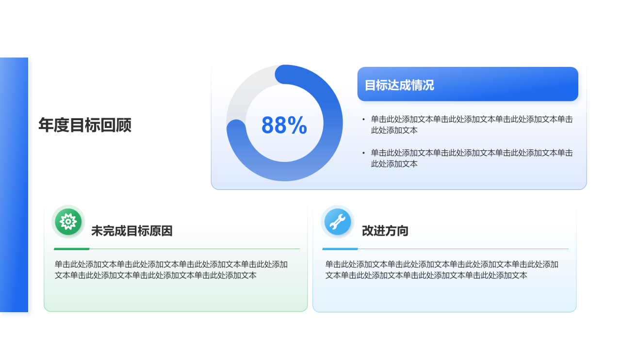 创意风年终总结年度目标回顾PPT列表