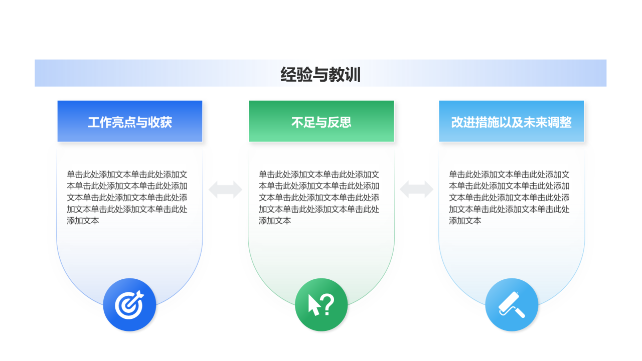 创意风年终总结经验与教训PPT列表