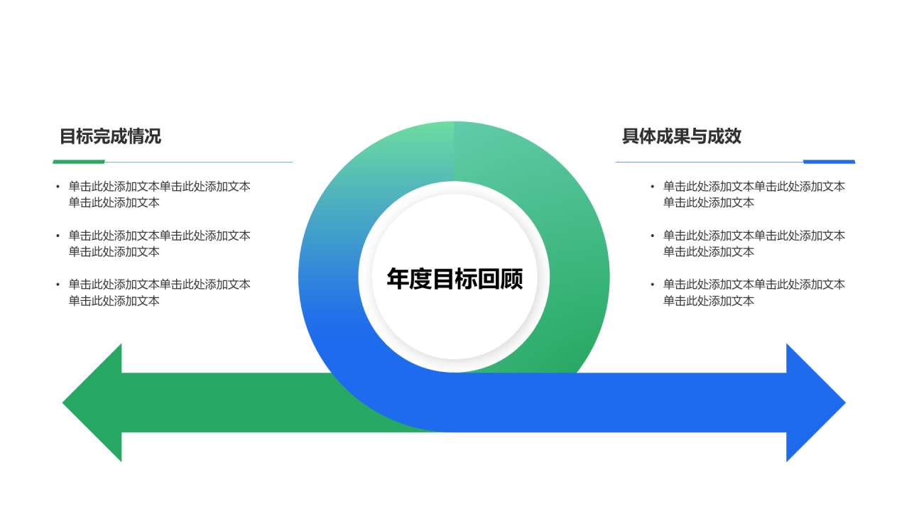 创意风年终总结年度目标回顾PPT列表