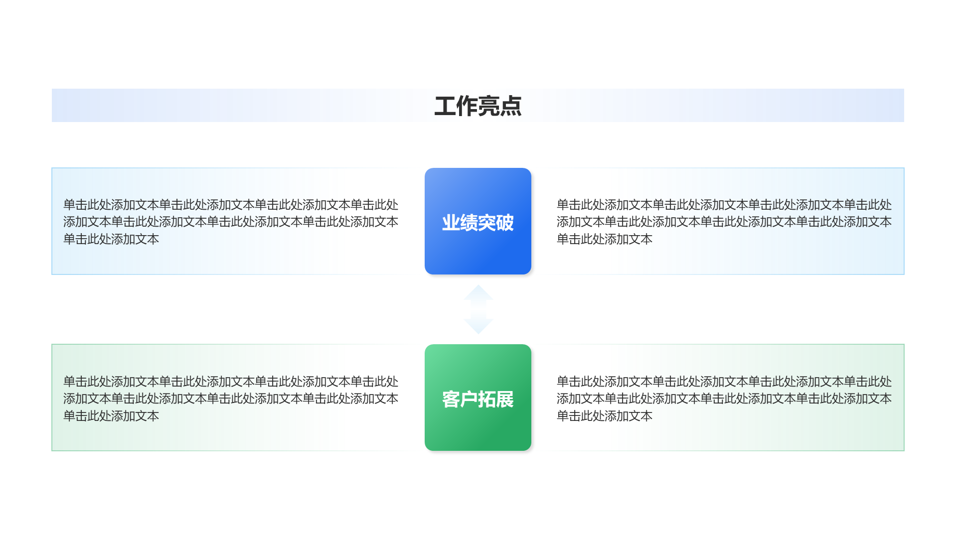 创意风年终总结工作亮点PPT列表
