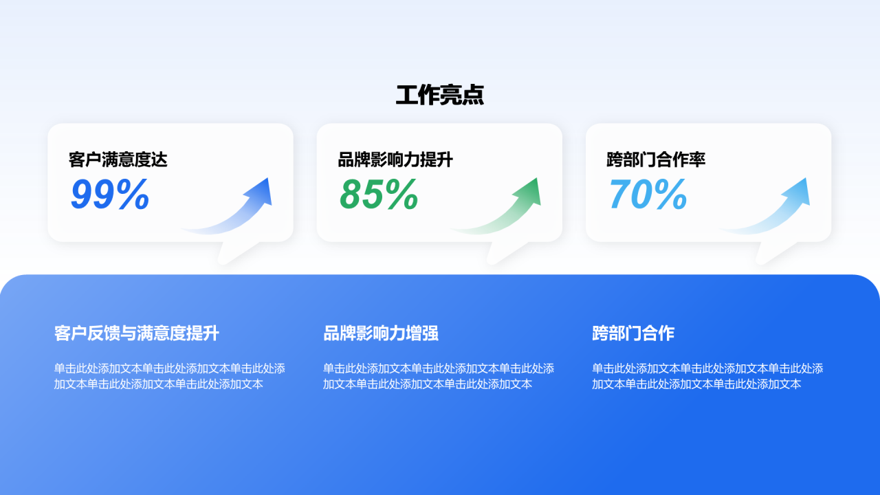 创意风年终总结工作亮点PPT列表