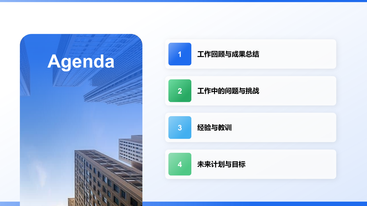 创意风年终总结PPT目录