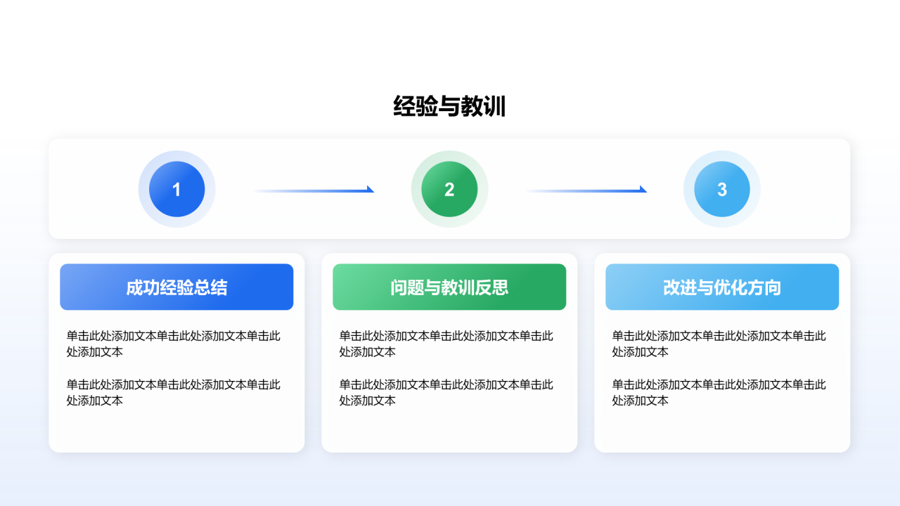 创意风年终总结经验和教训PPT列表