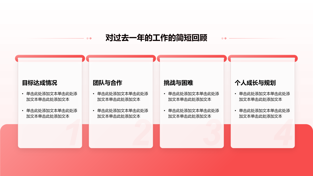 创意风年终总结工作回顾PPT列表