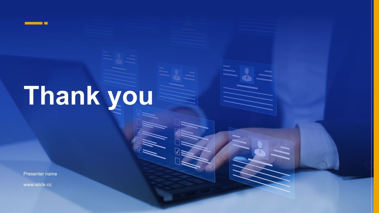 蓝色商务风行政部 部门年终总结报告PPT模板