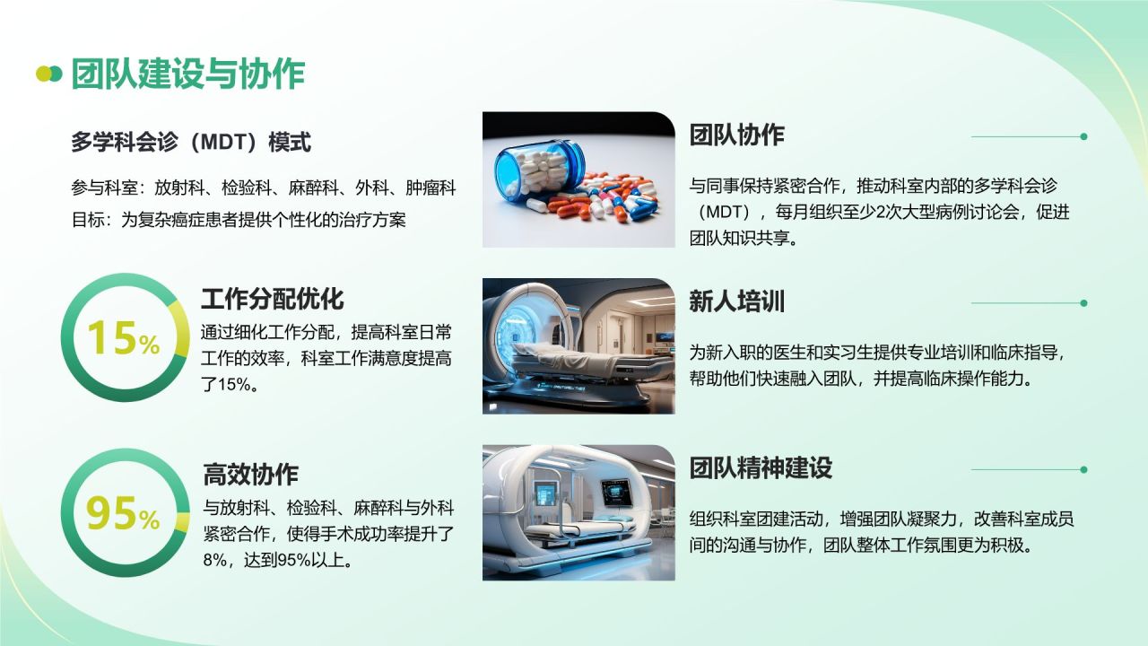 绿色商务风医生晋升述职报告PPT模板