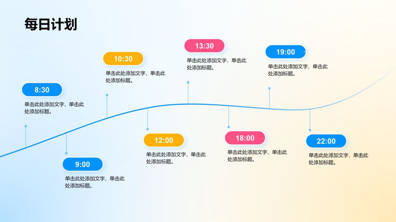 蓝色3D风给2025画个饼个人计划PPT模板