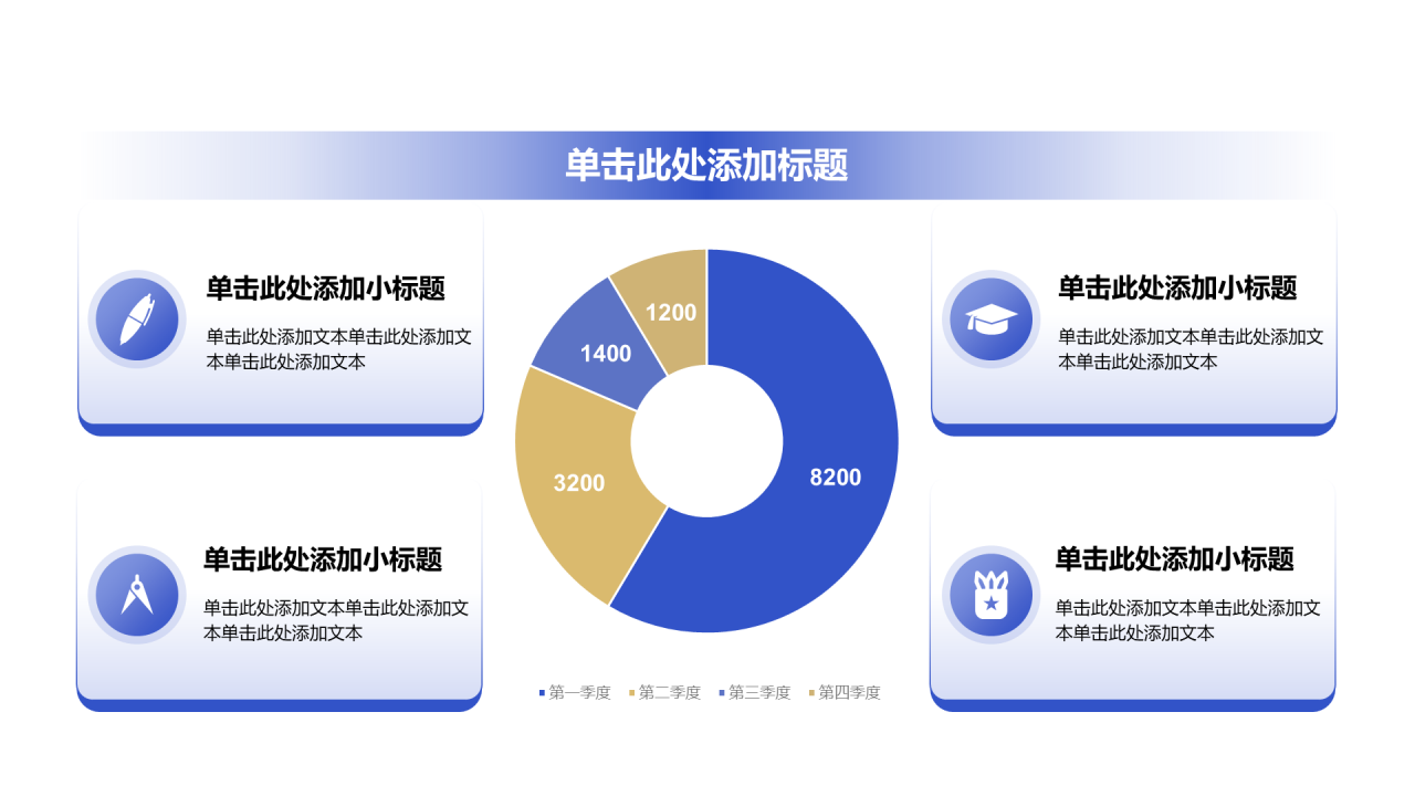 创意风教育学术课件PPT环形图