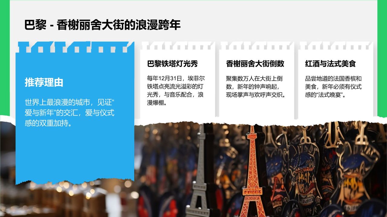 绿色3D风202X跨年旅行PPT模板