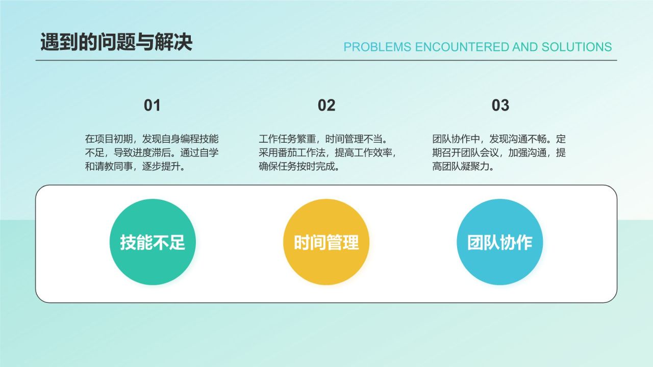 绿色简约风个人总结汇报PPT模板