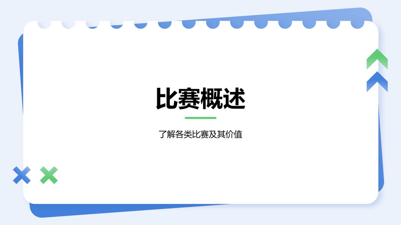 蓝色扁平风比赛经验分享报告PPT模板