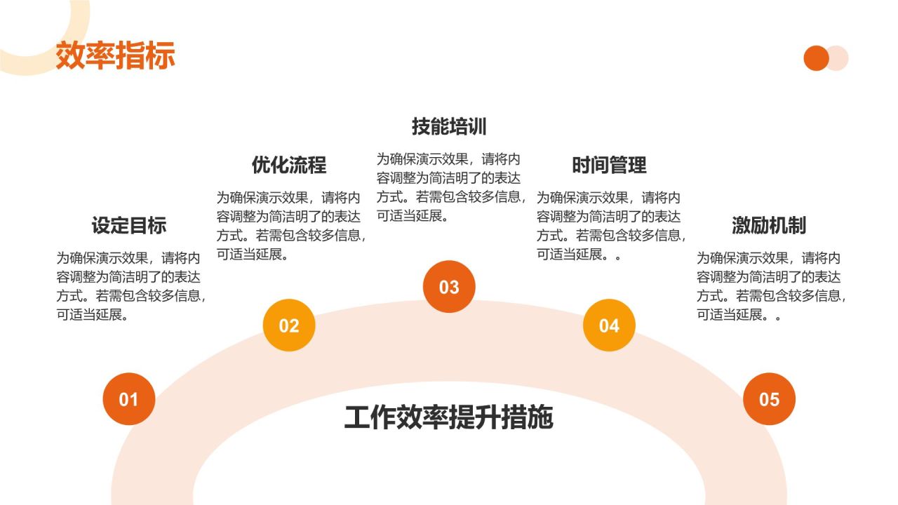 橙色几何风季度工作计划PPT模板