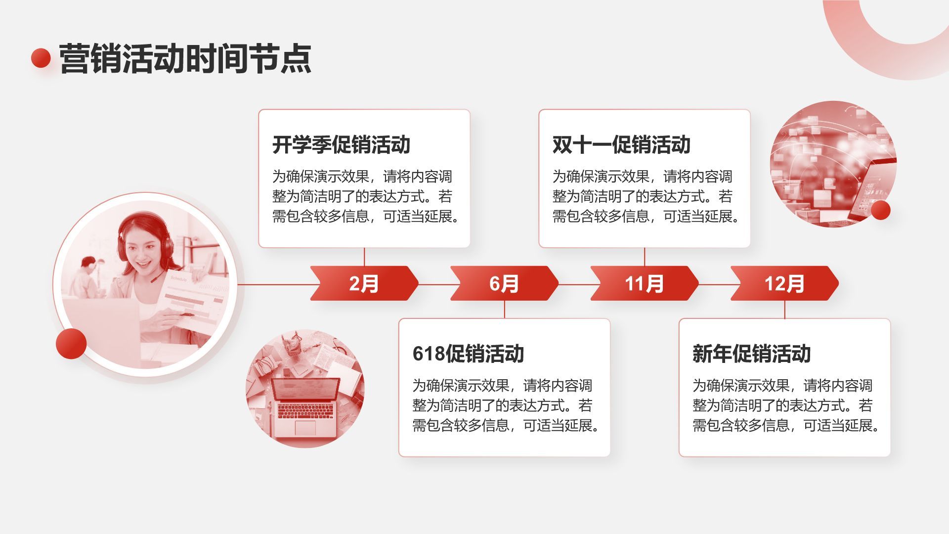 红色商务风2025年度销售工作计划PPT模板