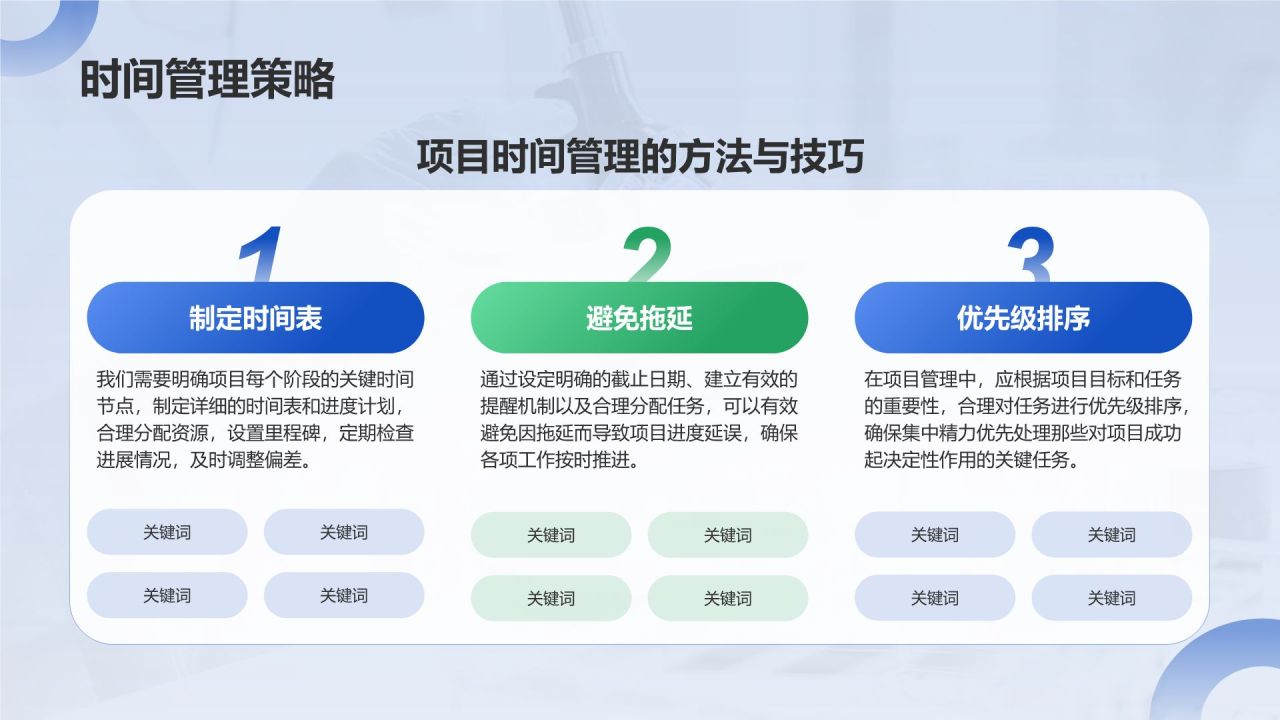蓝色商务风科研项目汇报PPT模板