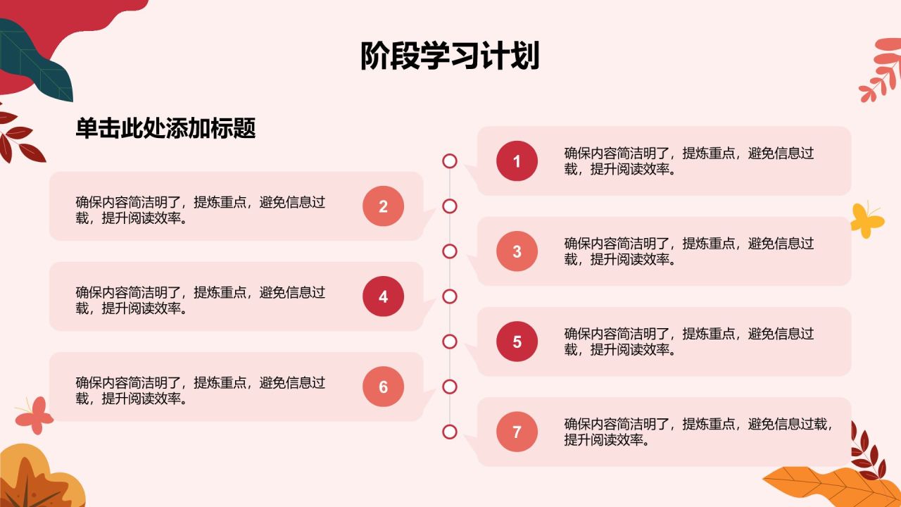 红色插画风心理学作业汇报分析与感悟PPT模板