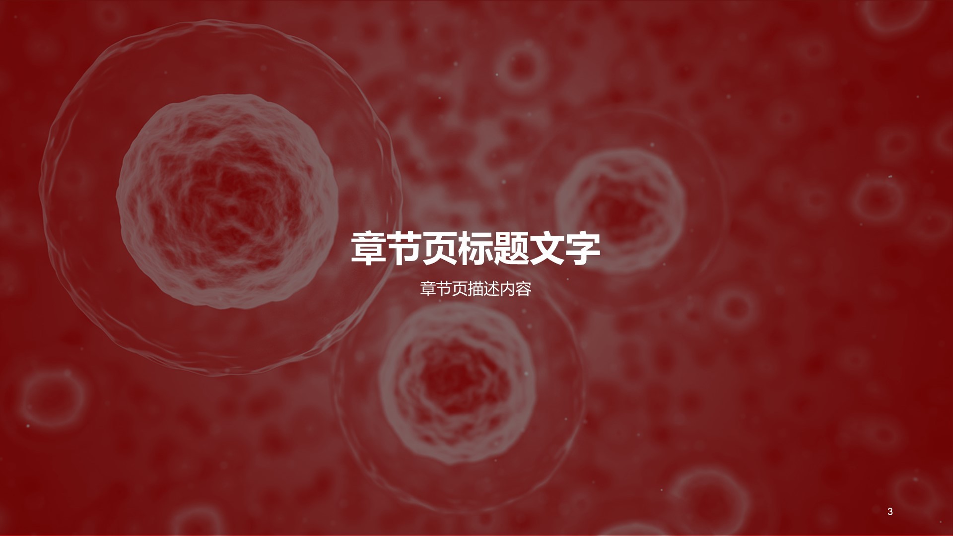 红色商务医疗生物工作总结PPT主题