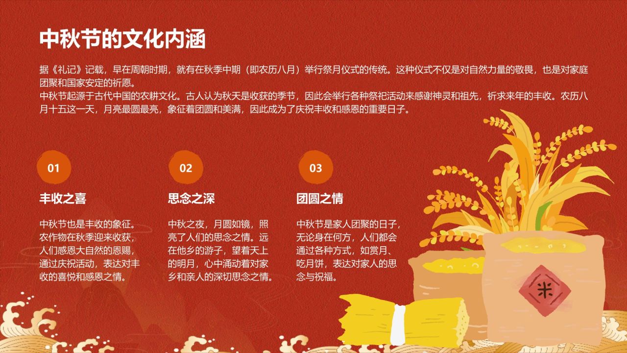 红色国潮风中国传统节日文化解读PPT模板