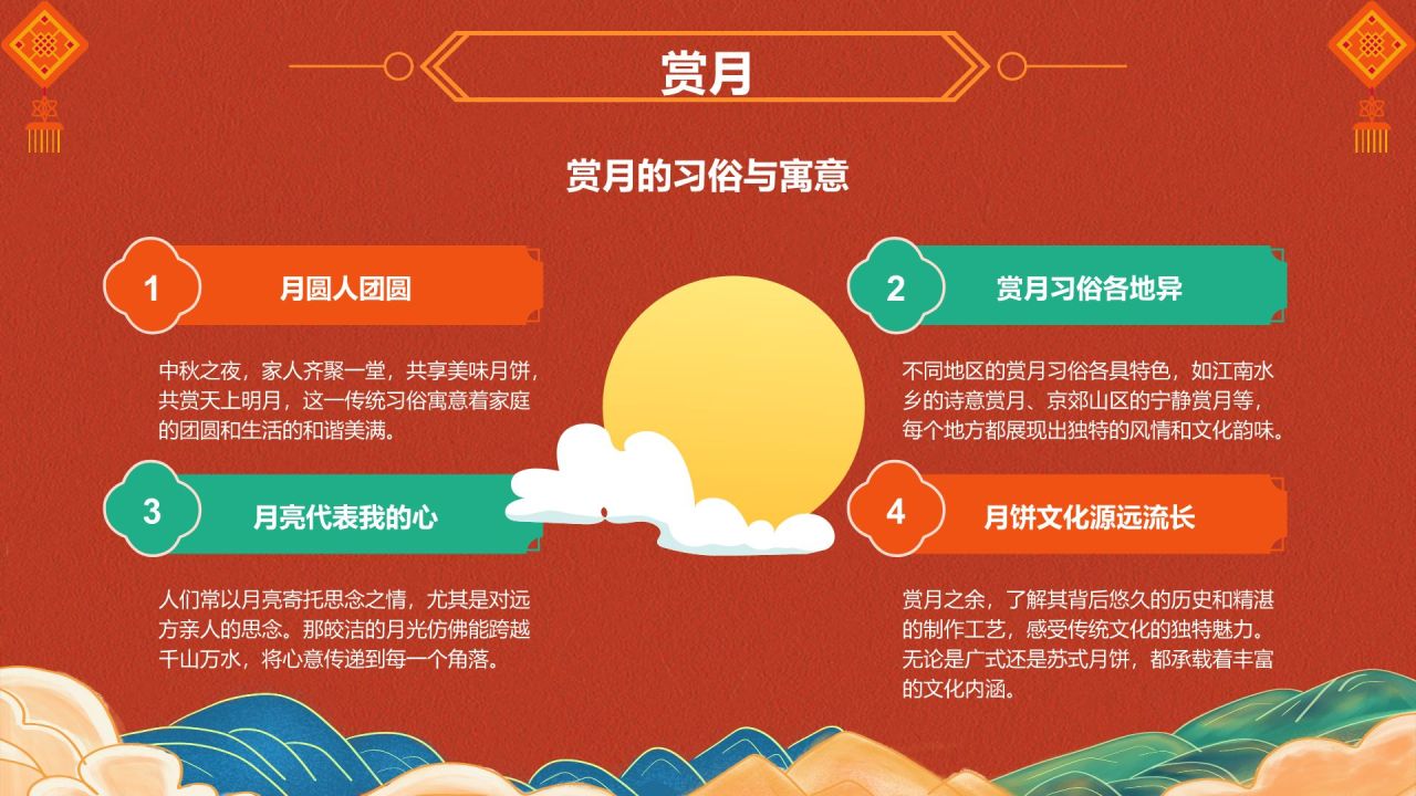 红色国潮风中国传统节日文化介绍PPT模板