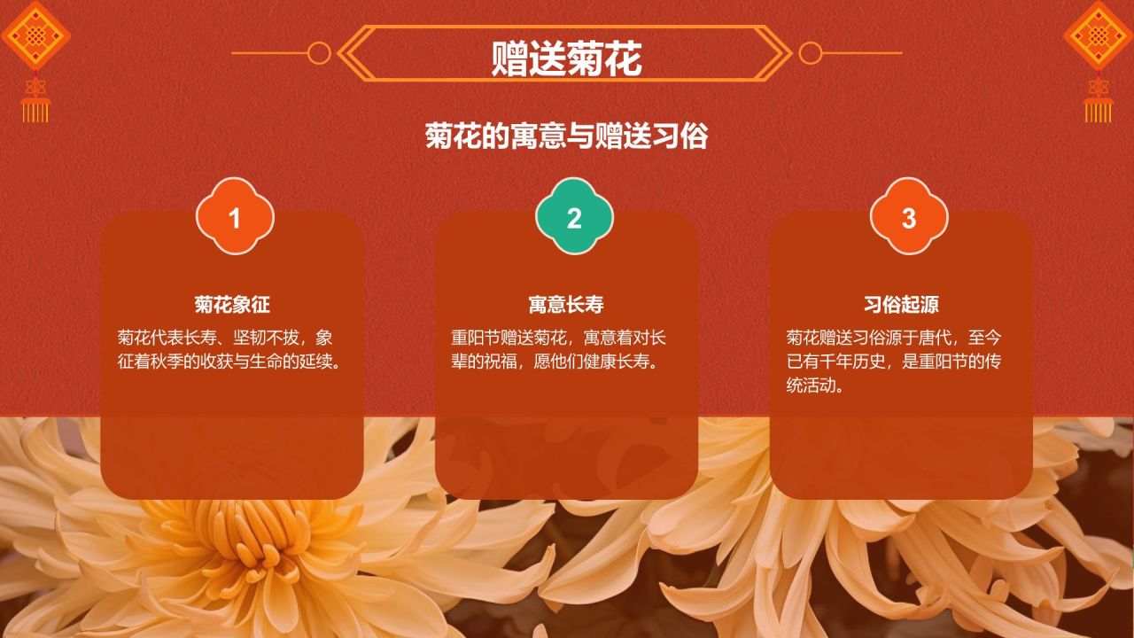 红色国潮风中国传统节日文化介绍PPT模板