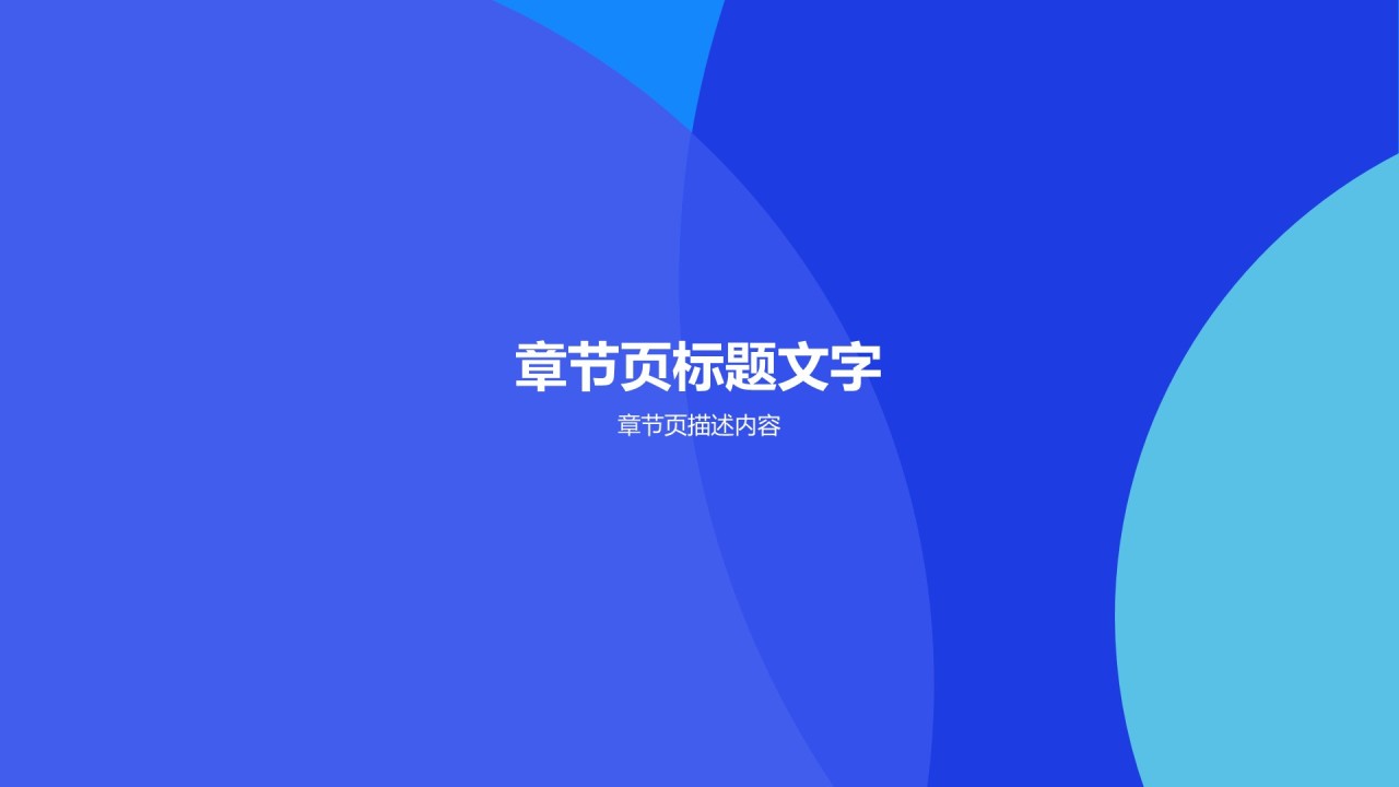 蓝色简约IT互联网工作总结