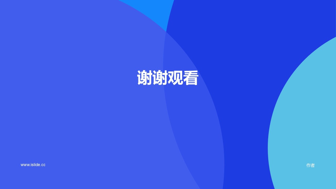 蓝色简约IT互联网工作总结