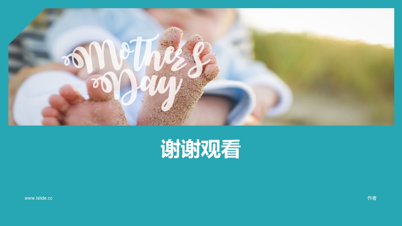 多色商务母亲节庆典PPT主题