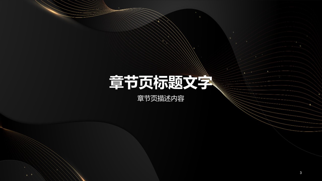 黑色奢华发布会PPT主题