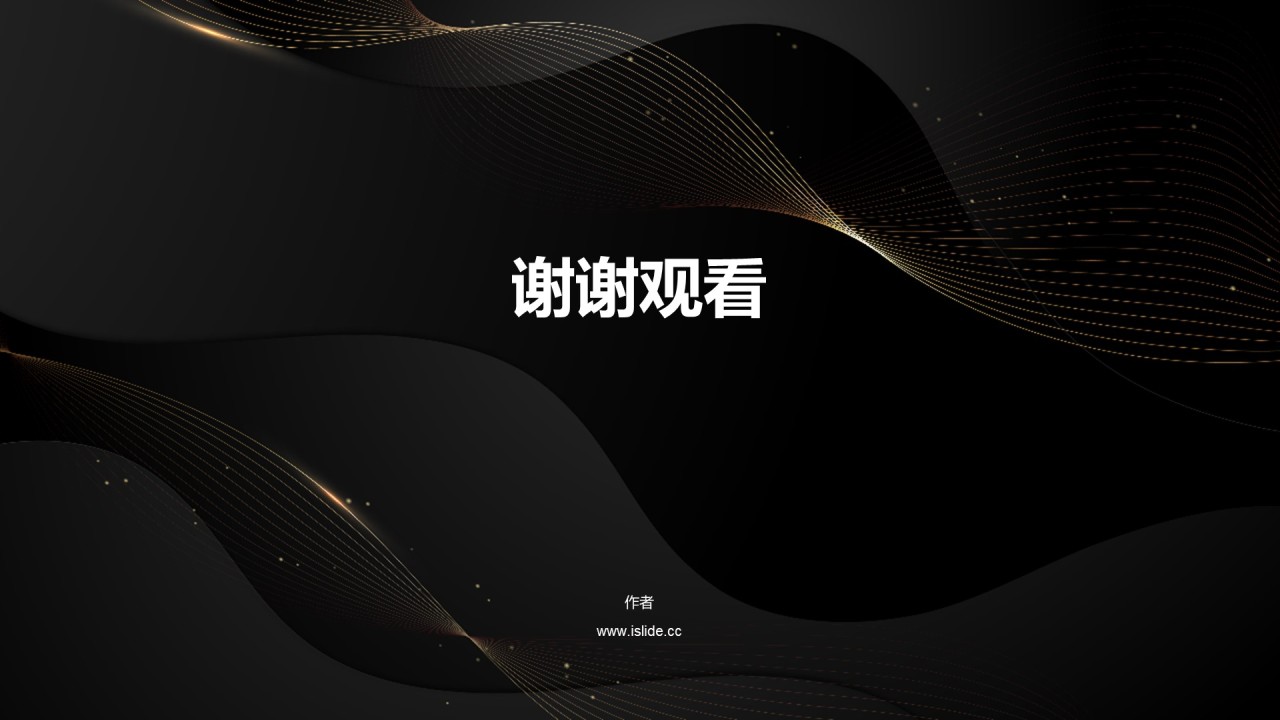 黑色奢华发布会PPT主题