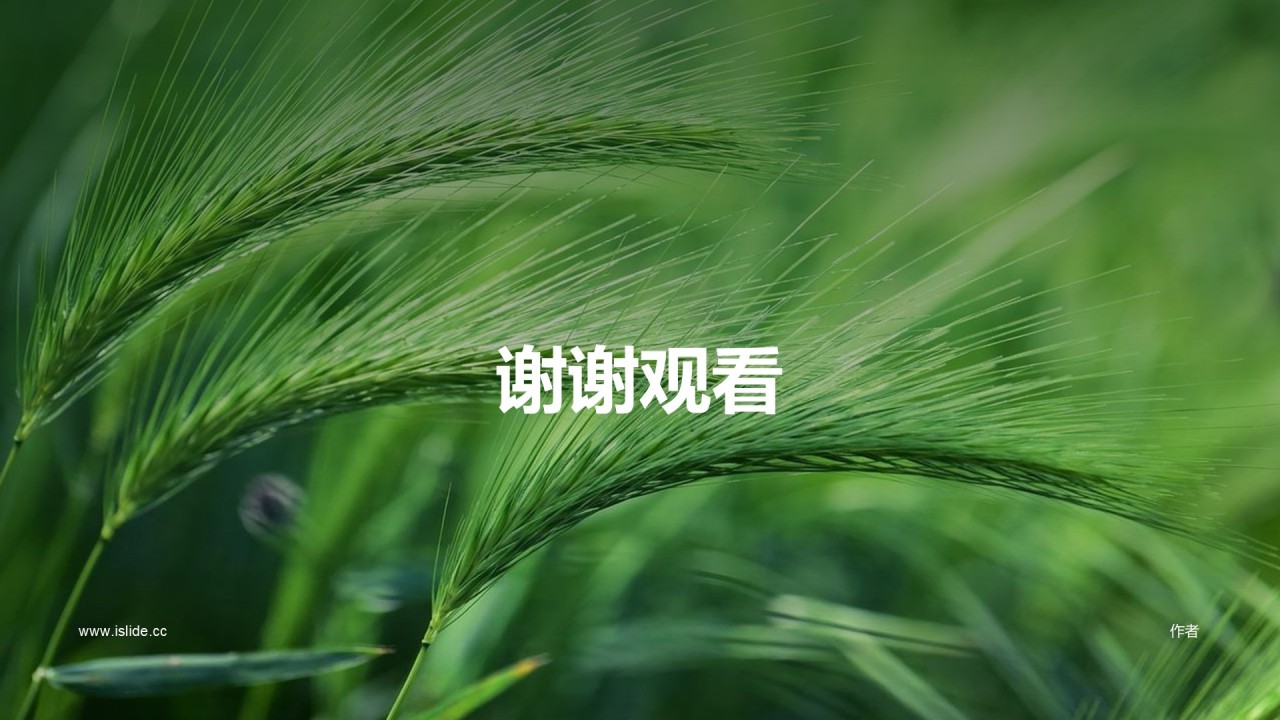 绿色商务农业生产商业计划书PPT案例
