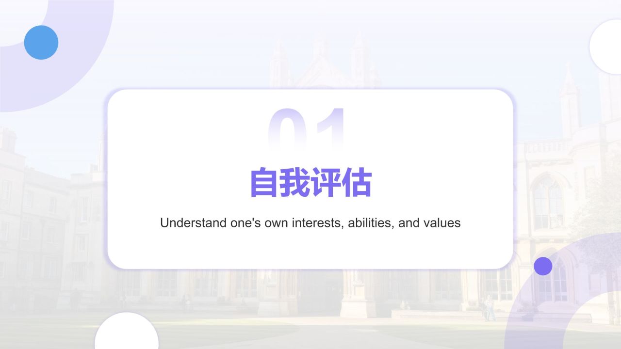 紫色扁平风大学生职业生涯规划PPT模板
