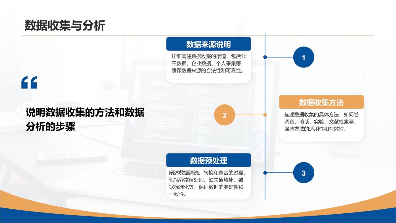 蓝色简约风计算机开题答辩PPT模板