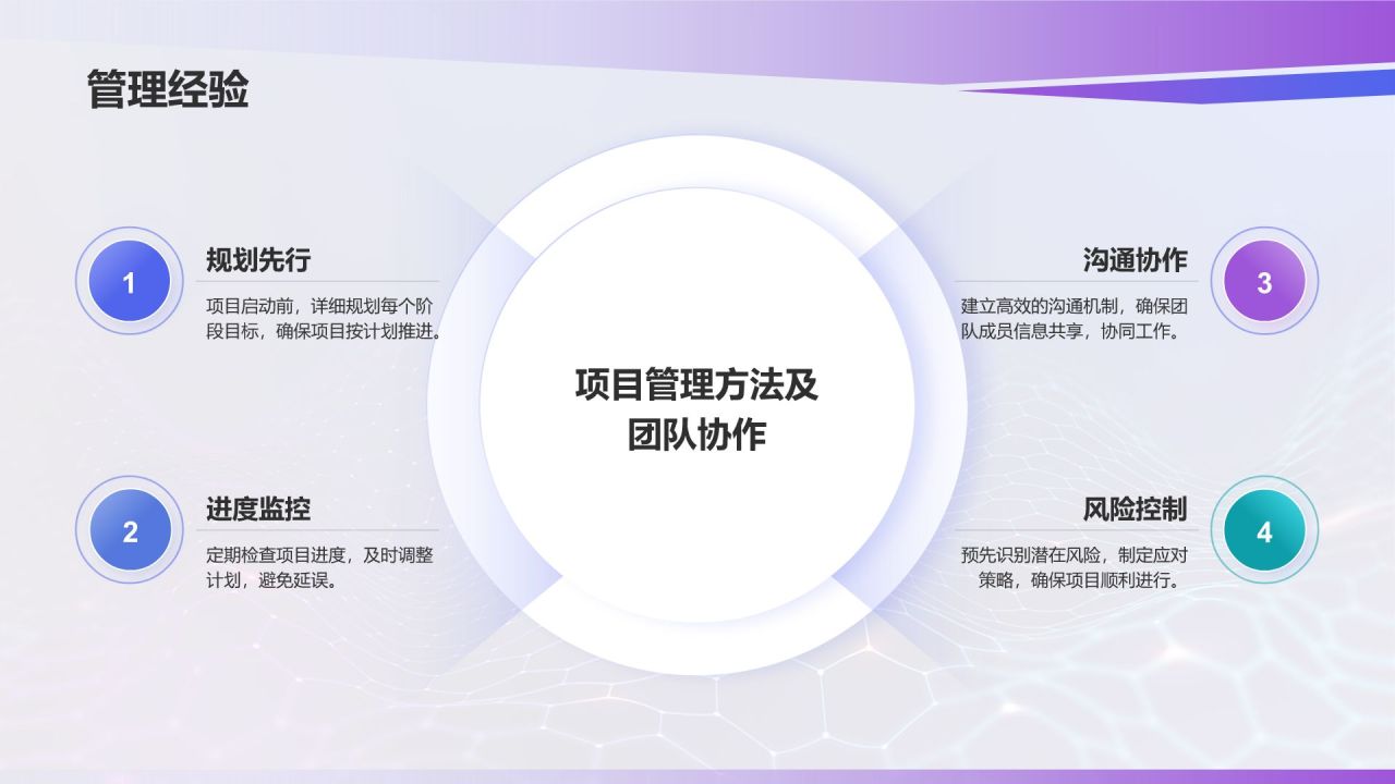 蓝色科技风科技项目汇报PPT模板