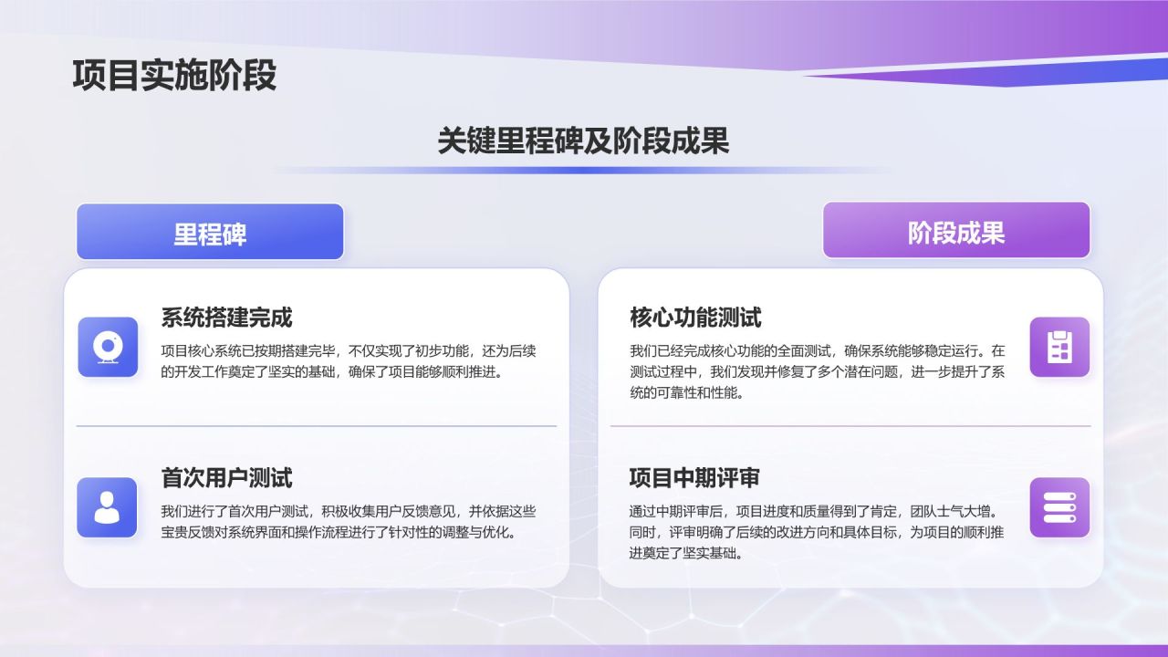 蓝色科技风科技项目汇报PPT模板