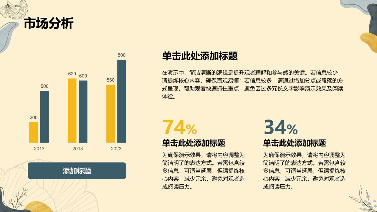 黄色小清新个人年度工作计划与职业目标PPT模板