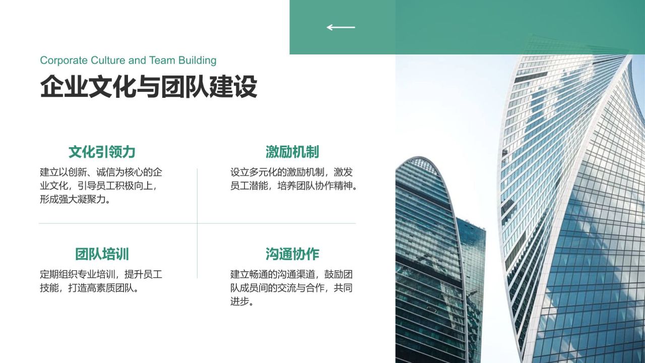 绿色商务风企业业务布局与市场拓展分析PPT模板