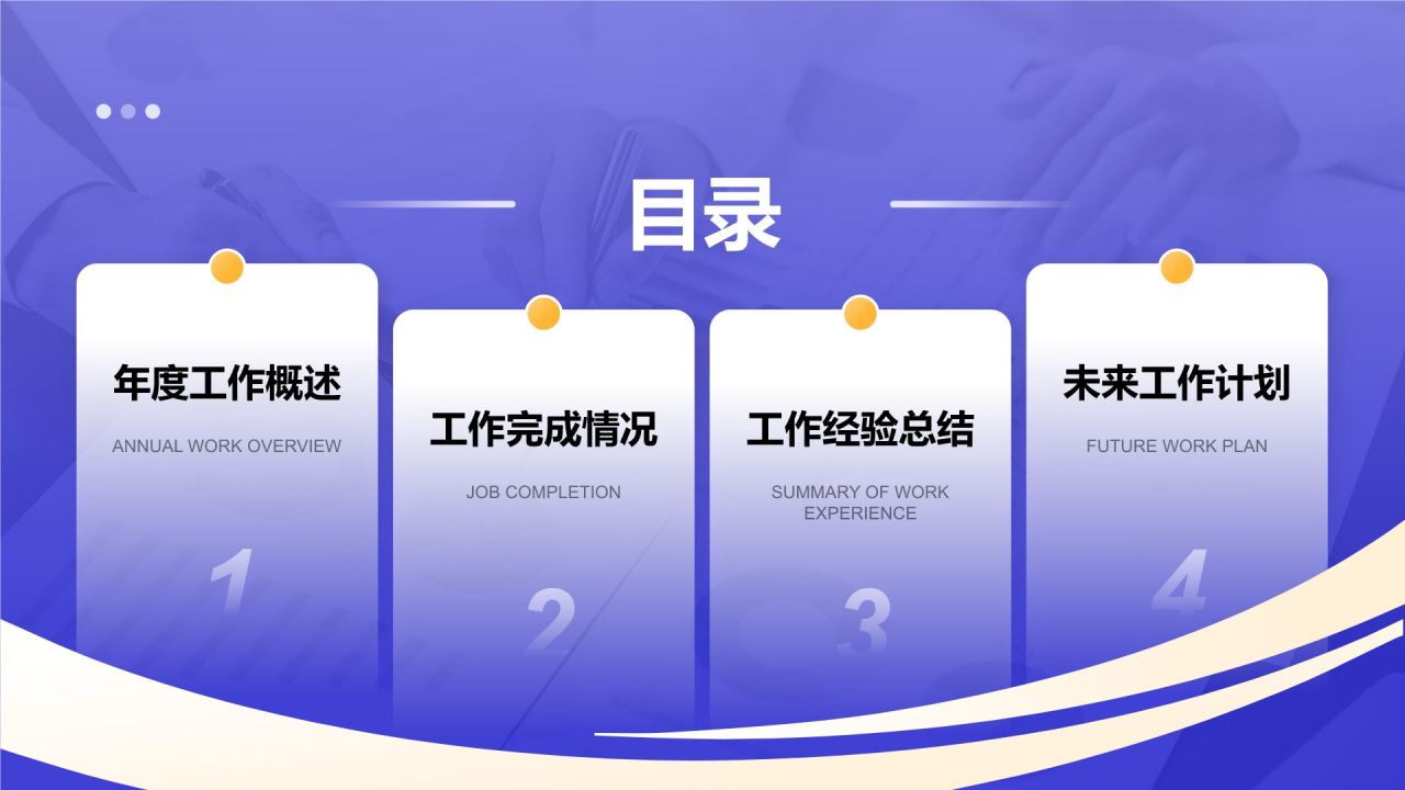 蓝色商务风年终回顾:核心成果与重点反思PPT模板