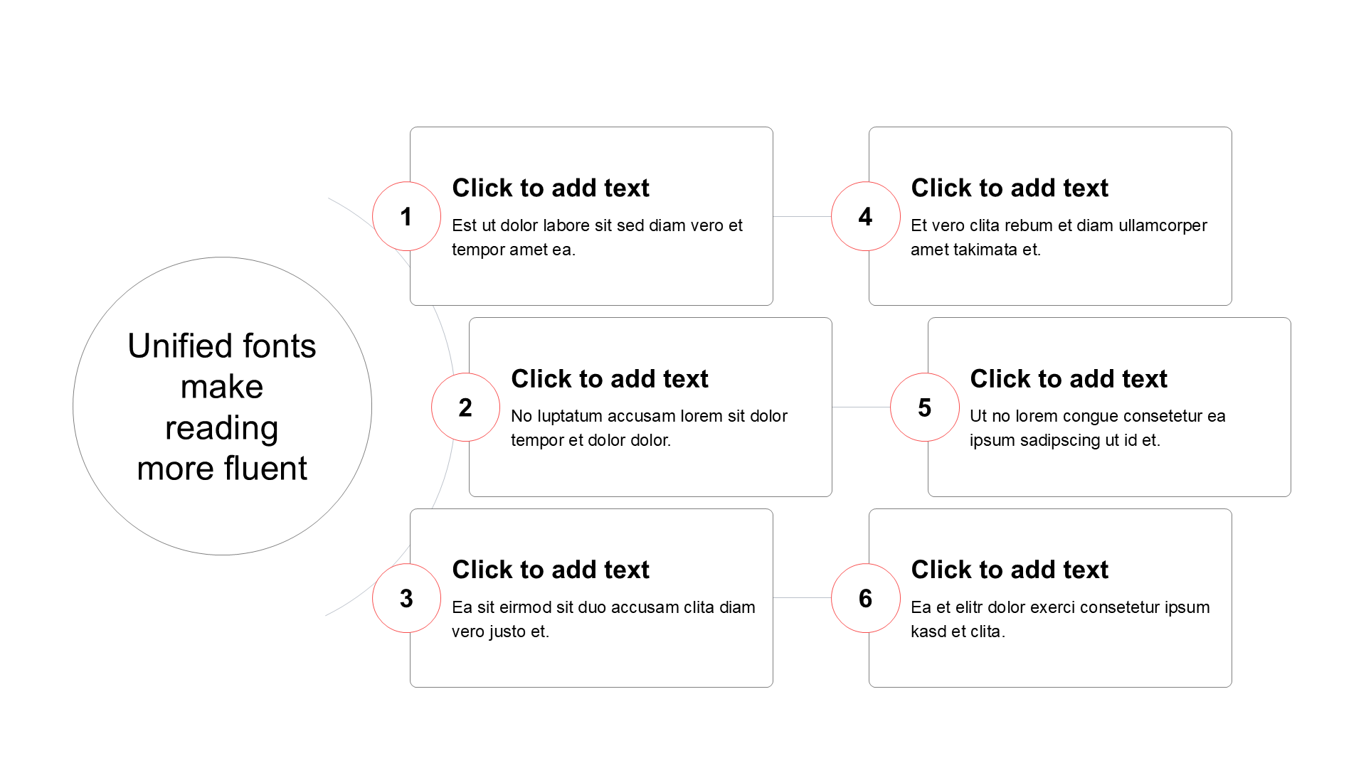 扁平纯文字PPT层次结构