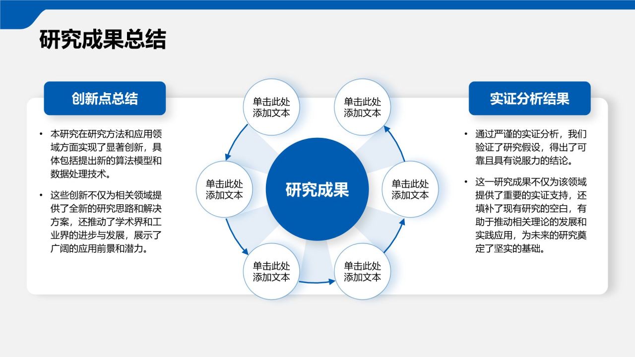 蓝色简约风博士生论文答辩设计PPT模板