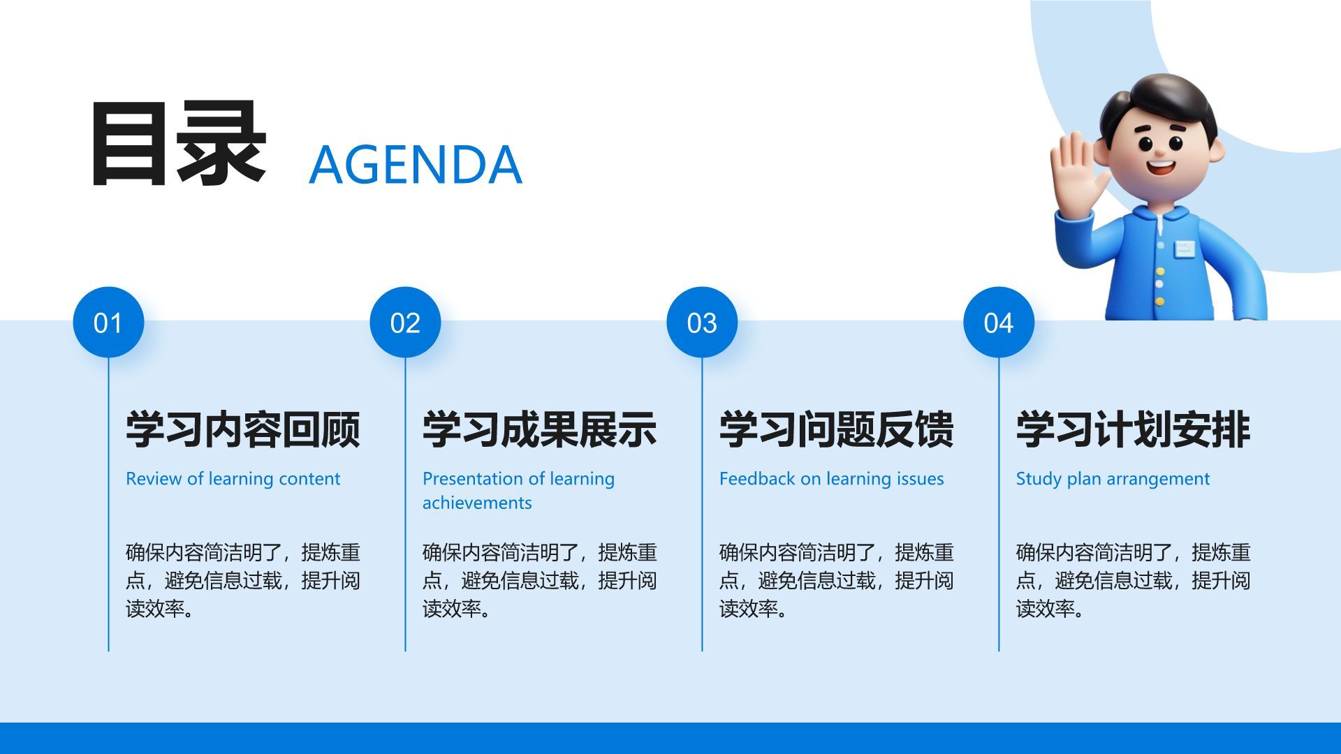 蓝色几何风大学课程期末作业成果汇报PPT模板