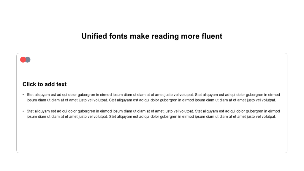 Flat Text PPT List