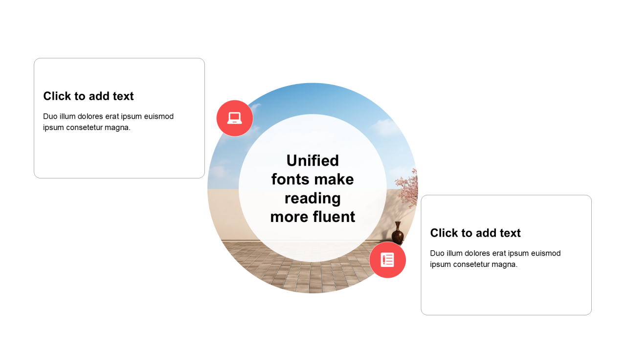 扁平包含图片占位PPT矩阵