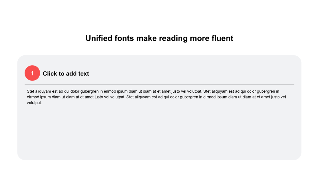 Flat Text PPT List