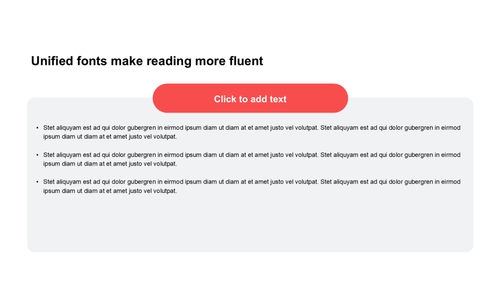 Flat Text PPT List